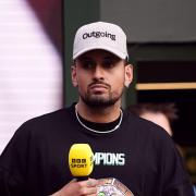 Nick Kyrgios worked in the media at Wimbledon this year (Aaron Chown/PA)