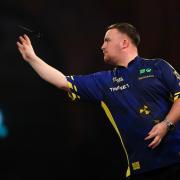 Luke Littler moved into the last 16 of the PDC World Darts Championship (Zac Goodwin/PA)