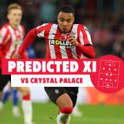 Saints predicted team to face Crystal Palace.