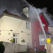 A large fire broke out at Toby Carvery restaurant in Bishopstoke this morning