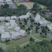 A digital representation of the proposed development