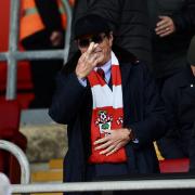 Saints owner Dragan Solak pictured at St Mary's earlier this season