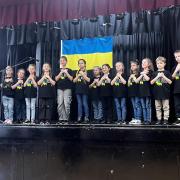 The Ukrainian Language Club's Glory children's choir.