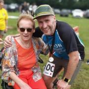 Simon (right) with his mother Rosemary (left), who lives with Parkinson’s.