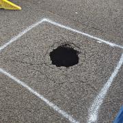 Stafford Road, which was closed due to a sinkhole, will stay shut for another week.