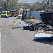 What remains of the plane