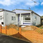 The two-bedroom park home 