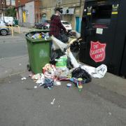 Rubbish dumped in Marlborough Road car park