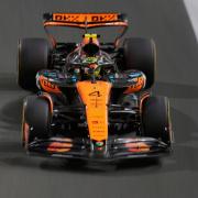 Lando Norris led the way in Saudi Arabian Grand Prix practice (Altaf Qadri/AP)