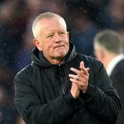 Sheffield United manager Chris Wilder applauds the fans (Ian Hodgson/PA)