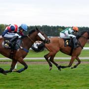 Soleil D’arizona (right) wins for the Skeltons at Haydock (Ian Hodgson/PA)