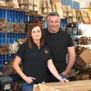 Aimee and Wayne at Shedfield Country Stores