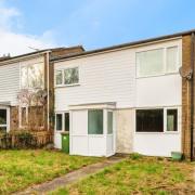 The end-of-terrace home on Brighstone Close in Southampton is on the market for £250,000