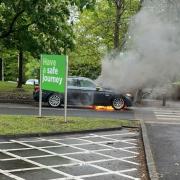 Firefighters rushed to the scene at 8:30am