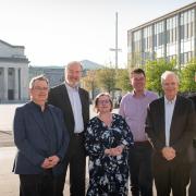 Members of the SOGROW steering group, Fred Bassett, Ross McNally, Councillor Lorna Fielker, Stephen Manion, Peter Taylor and Gareth Miller