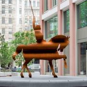 Nick Hornby sculpture in Westminster