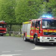A fleet of fire engines were spotted at Paultons Park on Saturday - here's why.