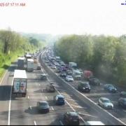 Severe delays due to crash on M3 slip road