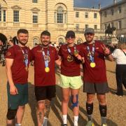 The WRS Systems team, pictured, from left, Cailemb Wolsey, Ben Smith, Sophie Jackson and Luke Bodington