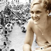 Lido - Heatwave. 4th Aug 1964. THE SOUTHERN DAILY ECHO ARCHIVES. Ref - 4394d