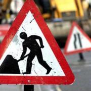 Roadworks sign