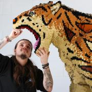 Marwell Zoo unveils world-first ‘Extinction’ trail with giant toy brick creatures
