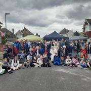 Residents marking the 80th anniversary of VE Day in Dawlish Avenue
