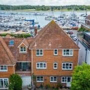 The stunning property on Rope Walk offers waterside views.