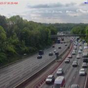 Drivers on the M27 facing rush hour delays as one lane closed