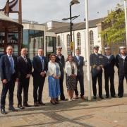 The VE Day flag raising in Fareham