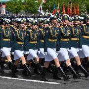 The event took place in Red Square (RIA Novosti via AP)