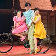 Mei (Victoria Chen), Tatsuo (Dai Tabuchi) and Satsuki (Ami Okumura Jones) in My Neighbour Totoro