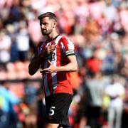 Jack Stephens celebrates after Saints hold Man City to a 0-0 draw.