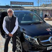 Stephen Rogers outside Southampton Central Station