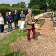 Mayor of Winchester opens the beds at Bishop's Waltham Gardening Club