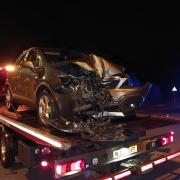 Police arrested the driver after the crash