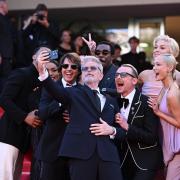 Greg Tarzan Davis, Angela Bassett, Tom Cruise, Christopher Mcquarrie, Tramell Tillman, Simon Pegg, Hannah Waddingham, Pom Klementieff and Esai Morales (Doug Peters/PA)