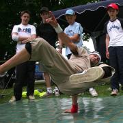 Knowledge 2 Youth Festival. Hoglands Park, Southampton. 25/6/05. Alex Naraian of the 