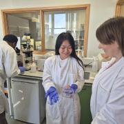 Claire visiting the Innovation for Translation lab in Southampton
