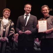 The award was given to Gareth Miller and Ed Gould by the newly sworn-in Lord Mayor of Southampton.