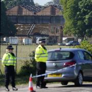 Damaged buildings following a fire at Bicester Motion (Andrew Matthews/PA)