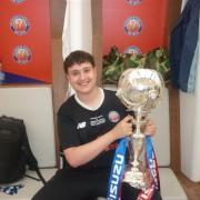 Solent student Joe Savory helps Aldershot Town to FA Trophy glory
