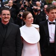 Pedro Pascal, Emma Stone and Austin Butler attend the premiere for Eddington at the 78th Cannes Film Festival in France (Doug Peters/PA)