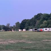 The travellers at Monks Brook Recreation Ground