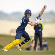 Charli Knott while batting for Hampshire against Warwickshire in the Metro Bank One-Day Cup women's competition