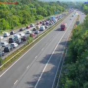 Drivers warned as M3 closes due to crash