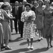 Princess Margaret visit to girl guides training school in Lyndhurst  - July 21, 1989.