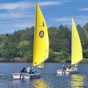 Residents from Abbotswood Care Home Sailing with the help of the specialist team at Testwood Lakes Sailability