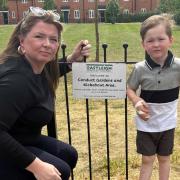 Tommy Warley, 3, with his mum Rose-Marie