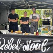 Elliot, Alanna and CJ Smith, who run Rebel Soul Street Food, one of the many stalls at the Big Eat Festival in Netley.
